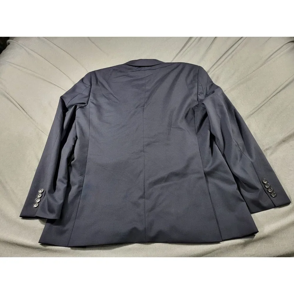 J Crew Ludlow Loro Piana Super 120s Wool Blue‎ Two Button Blazer Mens 42R